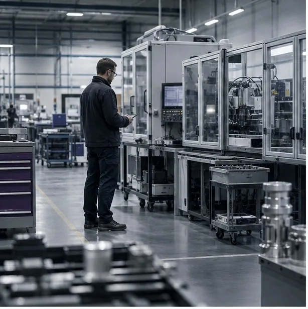 Cellule de production observée pendant une mission