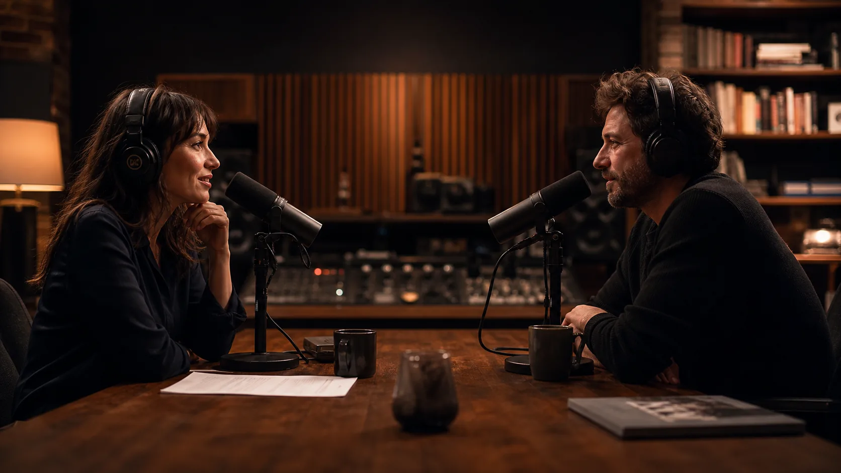 Enregistrement d'une conversation au studio ONDE 27