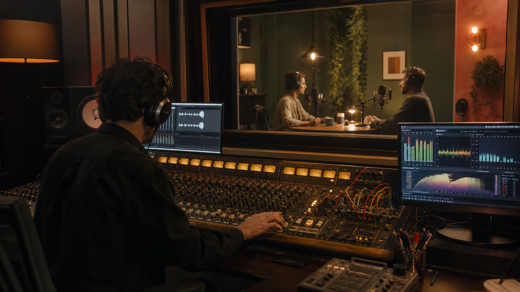 Régie et console du studio ONDE 27
