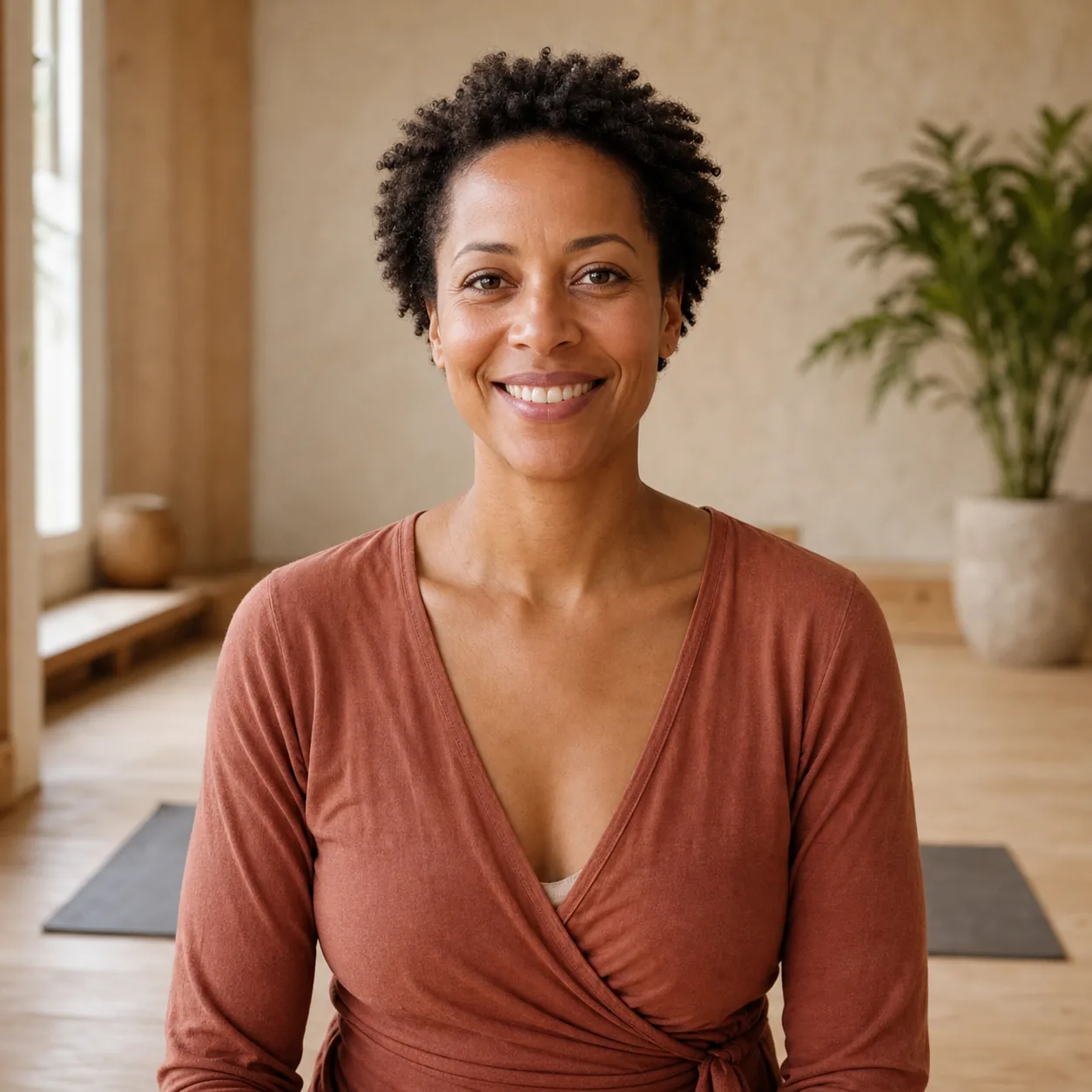 Portrait original de Anaïs, professeur·e de yoga