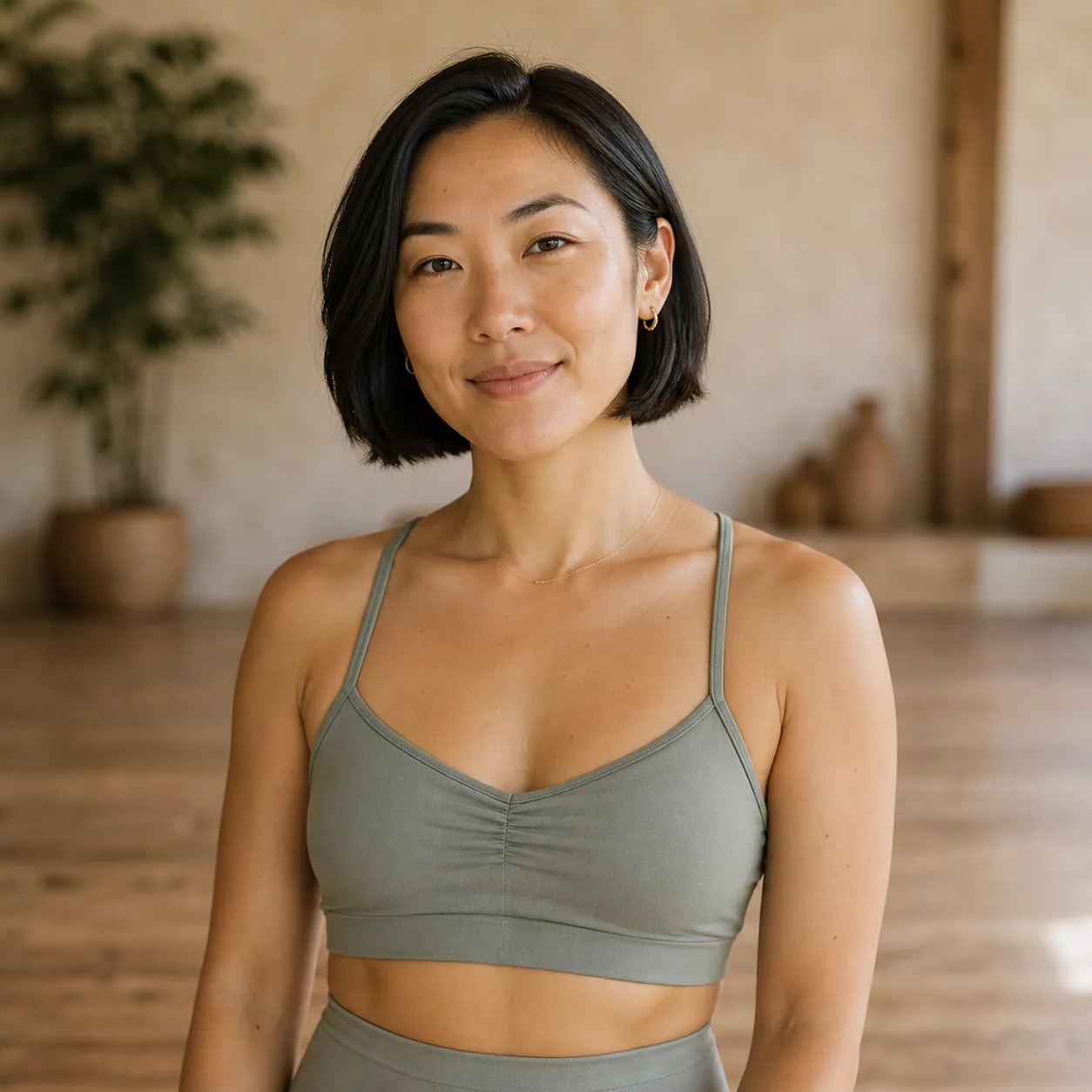 Portrait original de Léna, professeur·e de yoga