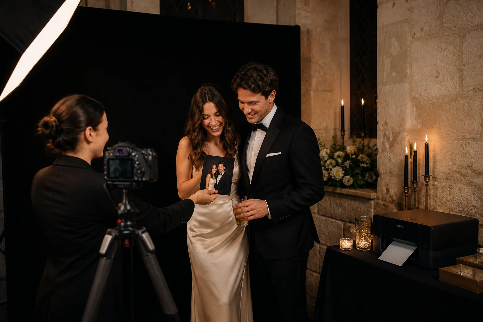 La Cabine, studio portrait compact dans un mariage