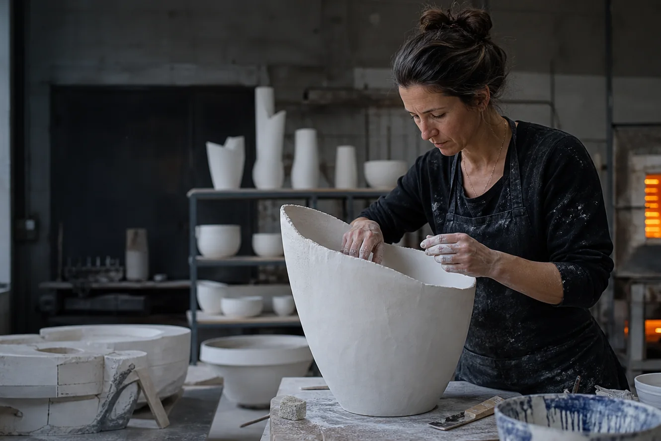 Grand atelier de porcelaine à Limoges