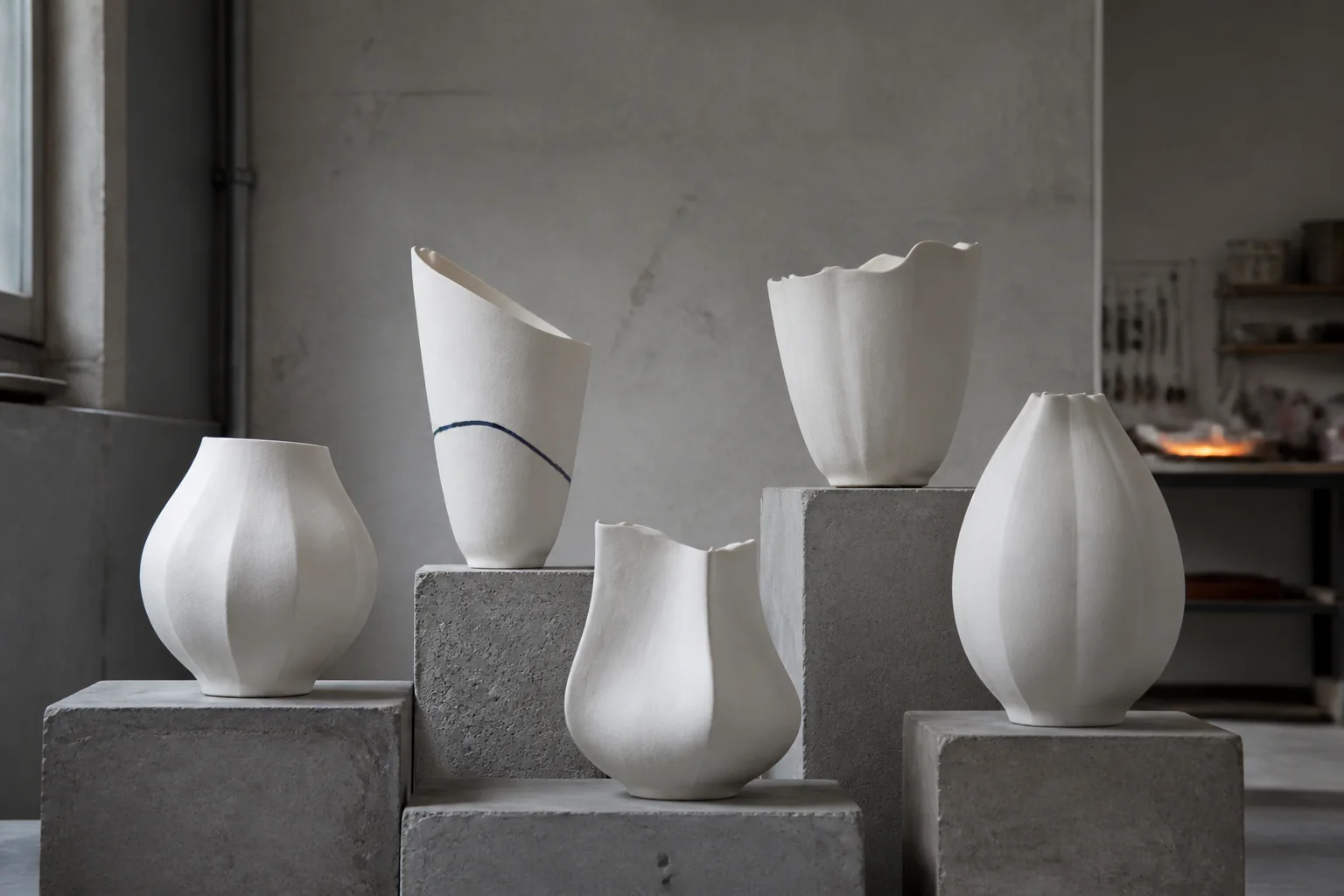 Collection de pièces en porcelaine