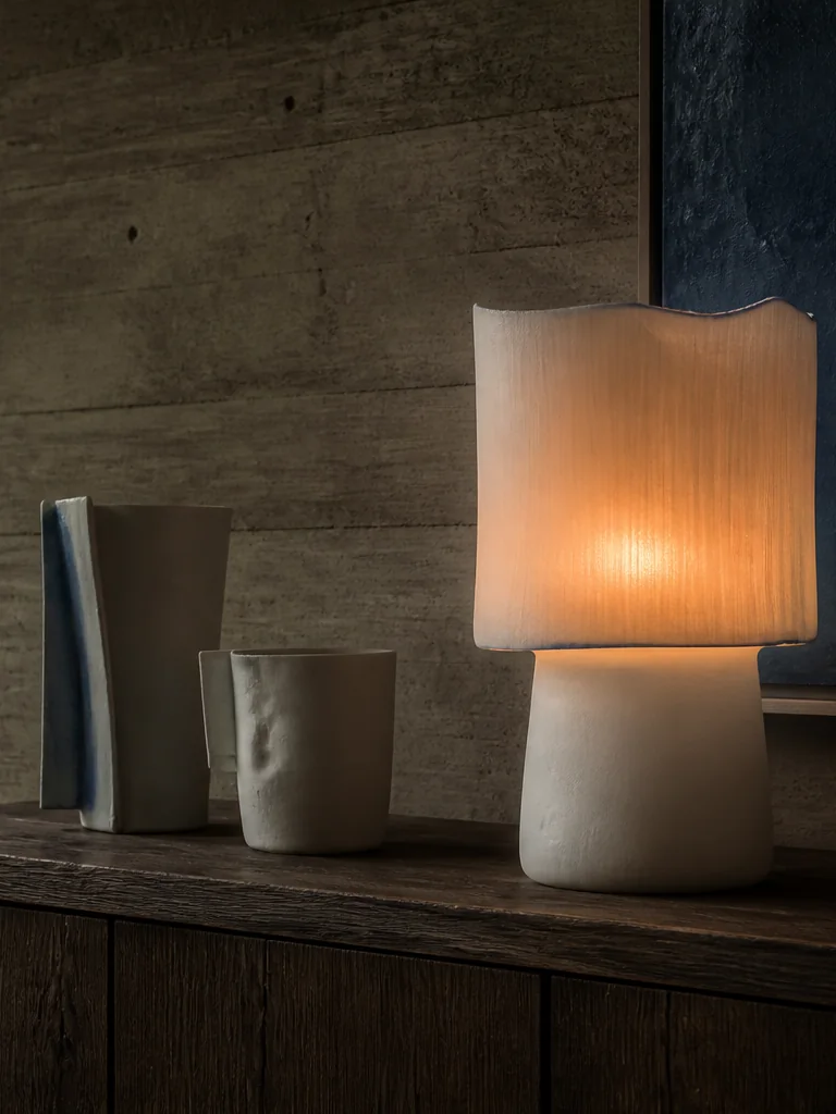 Lampe Veille 03 en porcelaine translucide