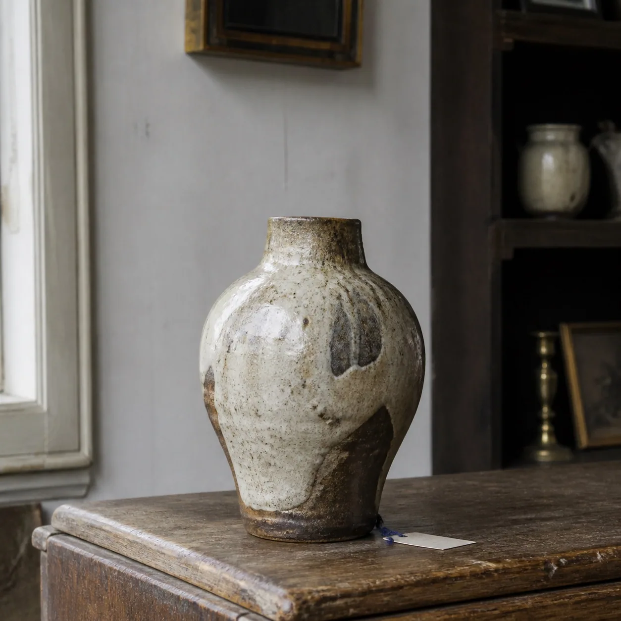Vase en grès pyrité