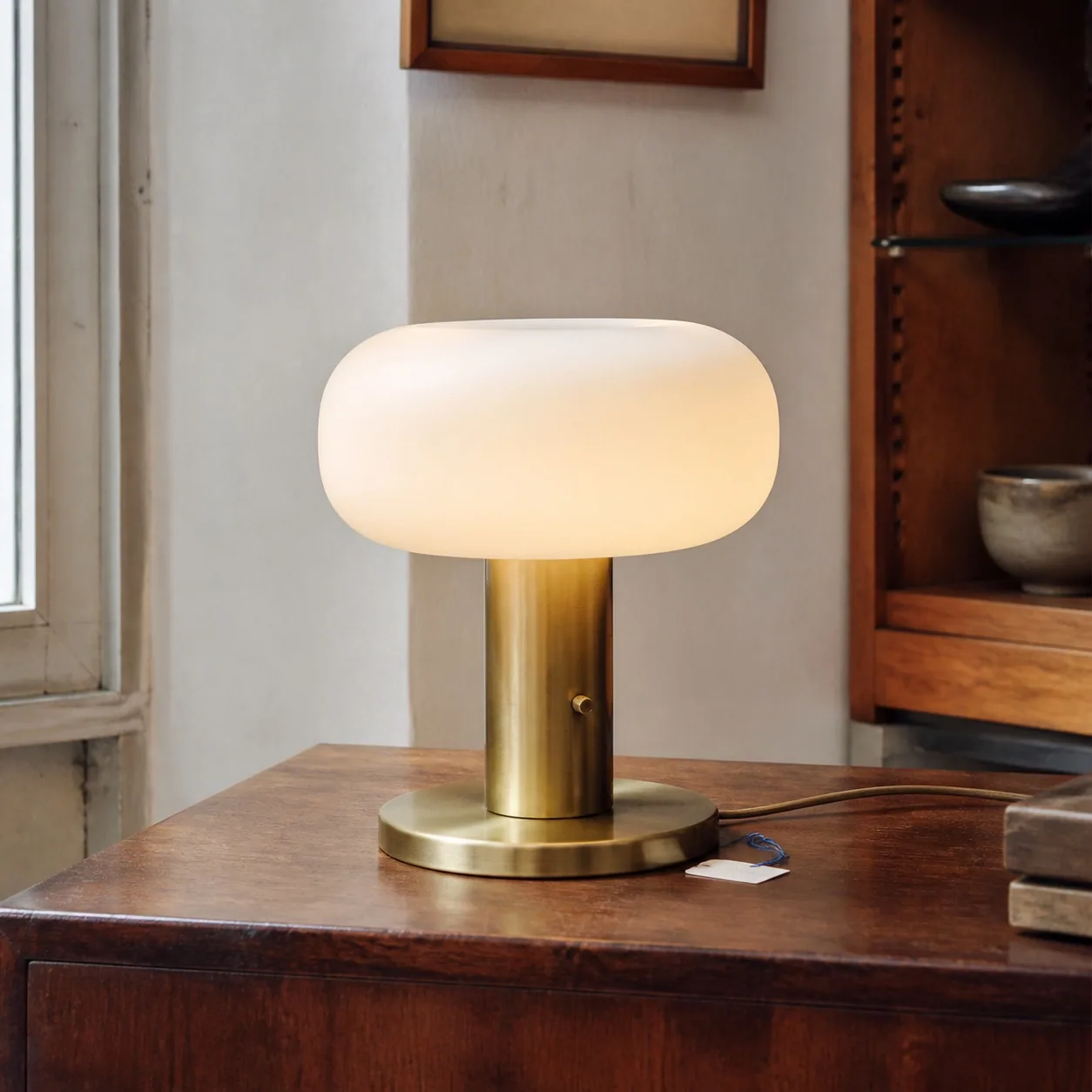 Lampe en opaline