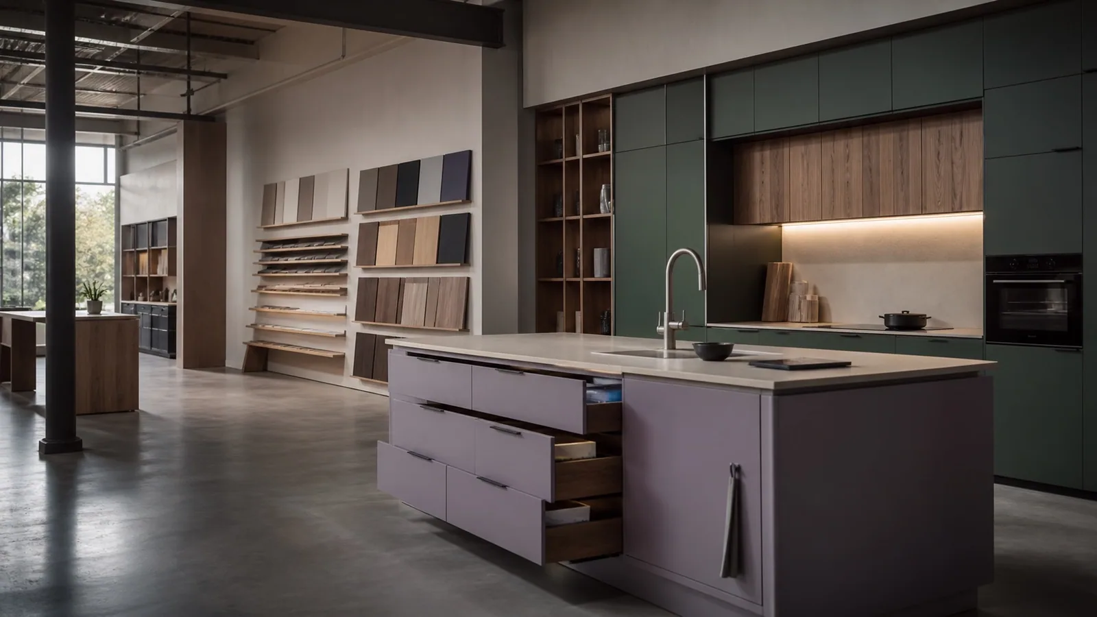 Cuisine d’exposition au showroom