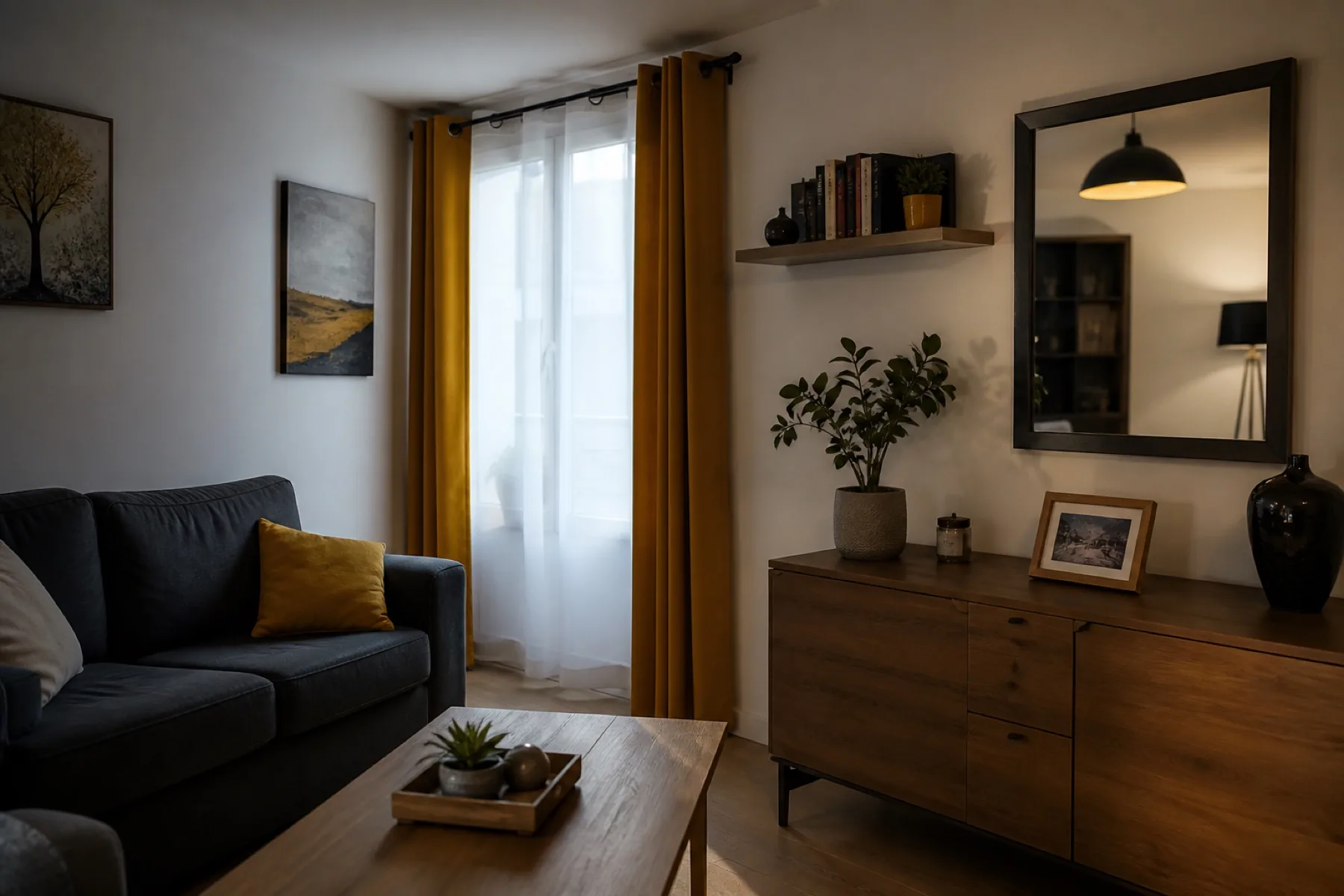 Séjour angevin lumineux, habité et soigneusement entretenu