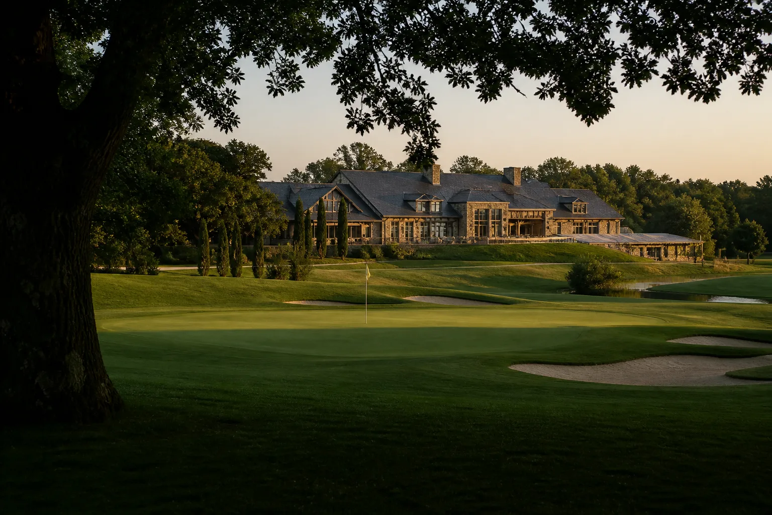 Green et club-house du Domaine de Clairval