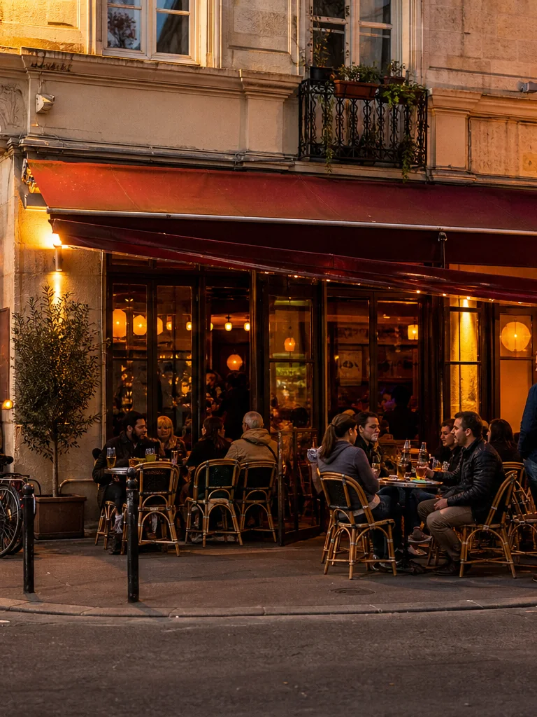 Terrasse du café