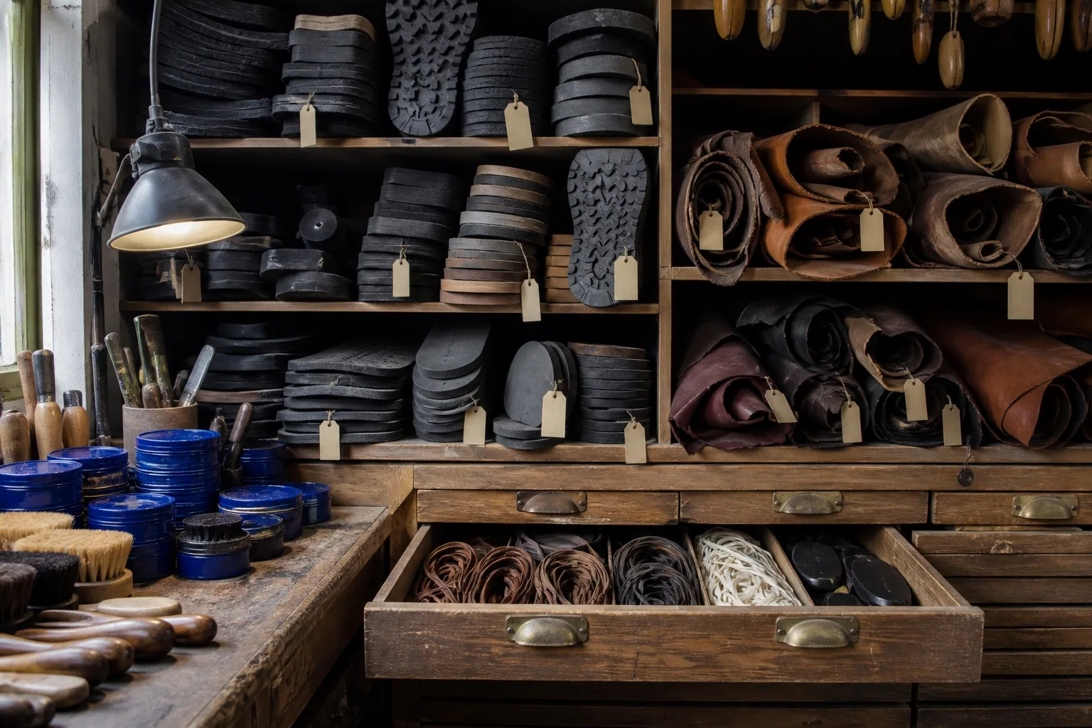 Détail de réparation à l’atelier