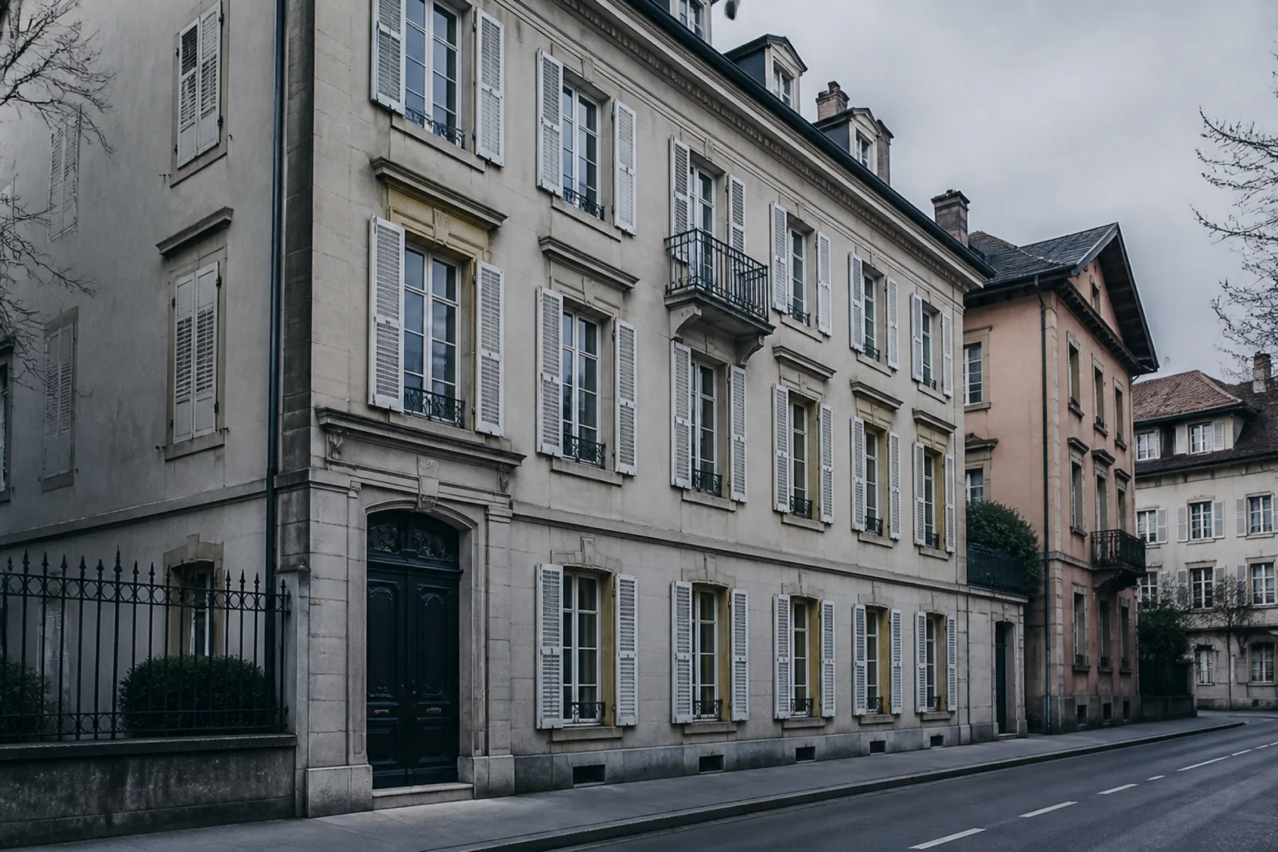 Façade de l’immeuble de l’étude