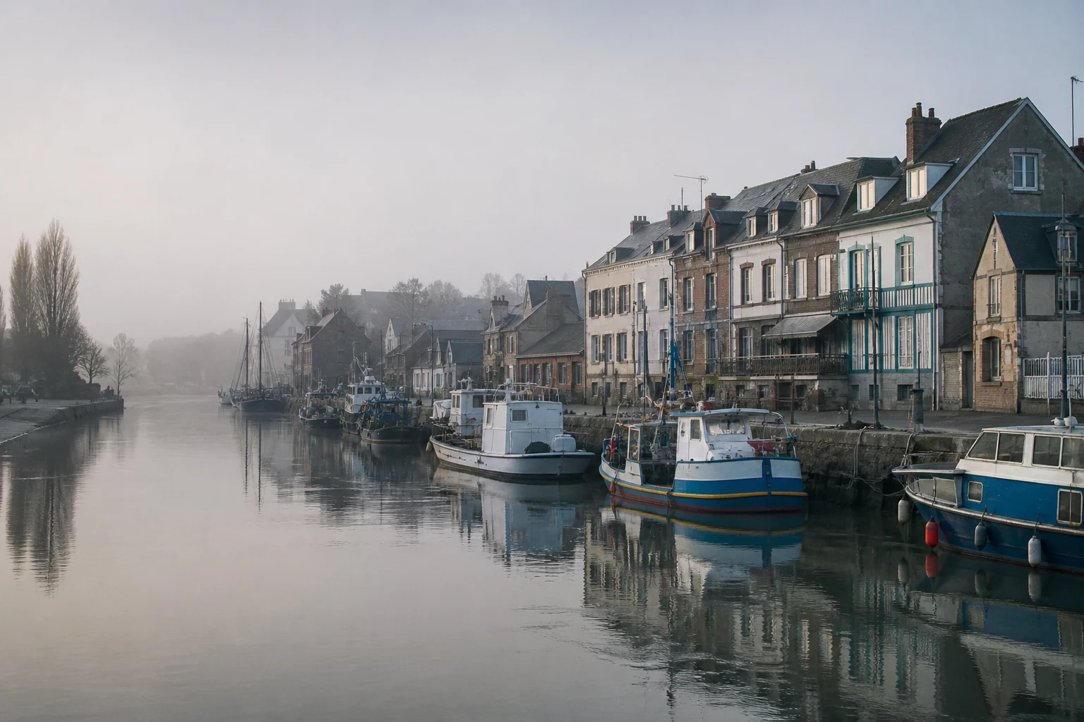 Port de Saint-Valery au petit matin