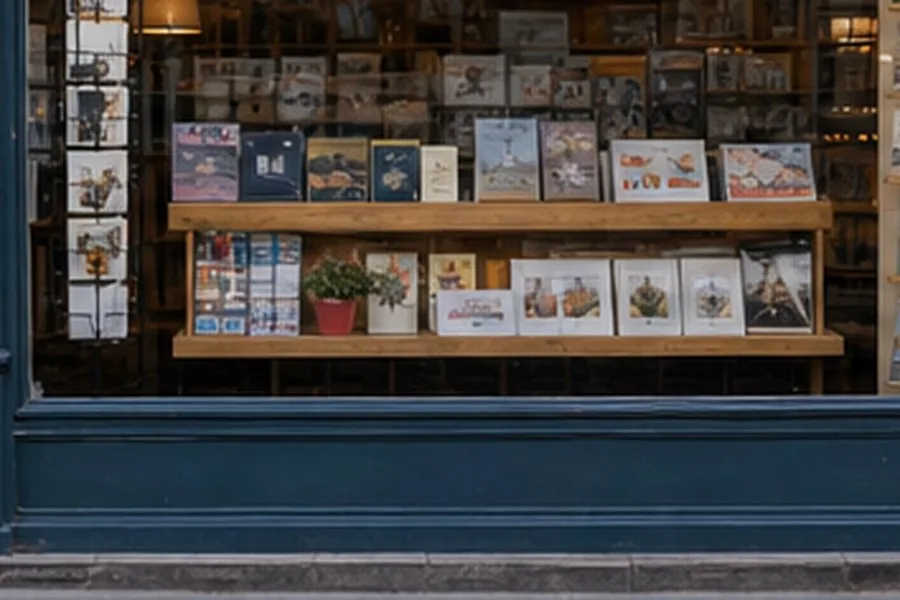 Façade urbaine illustrant l’accès au commerce fictif