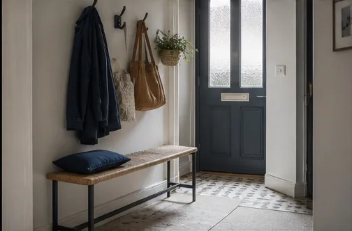 Entrée avec banc