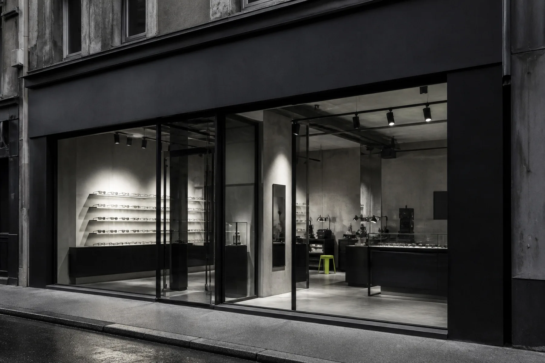 La devanture de la boutique
