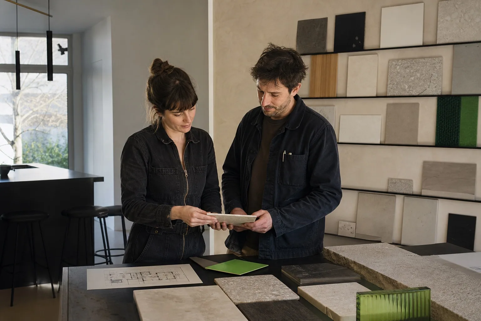 Simon Roux au showroom