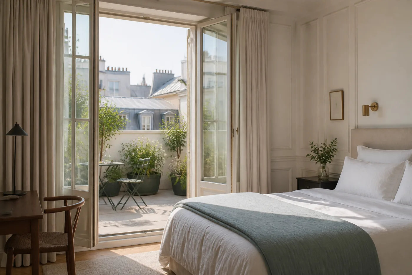 Chambre lumineuse de Maison Sept