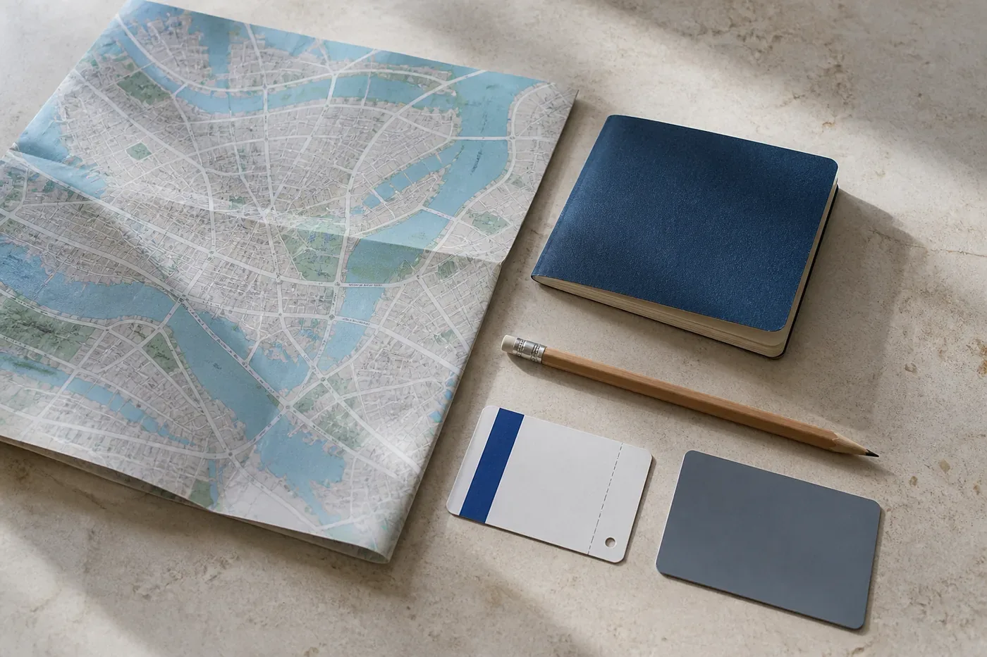Carte et carnet de voyage
