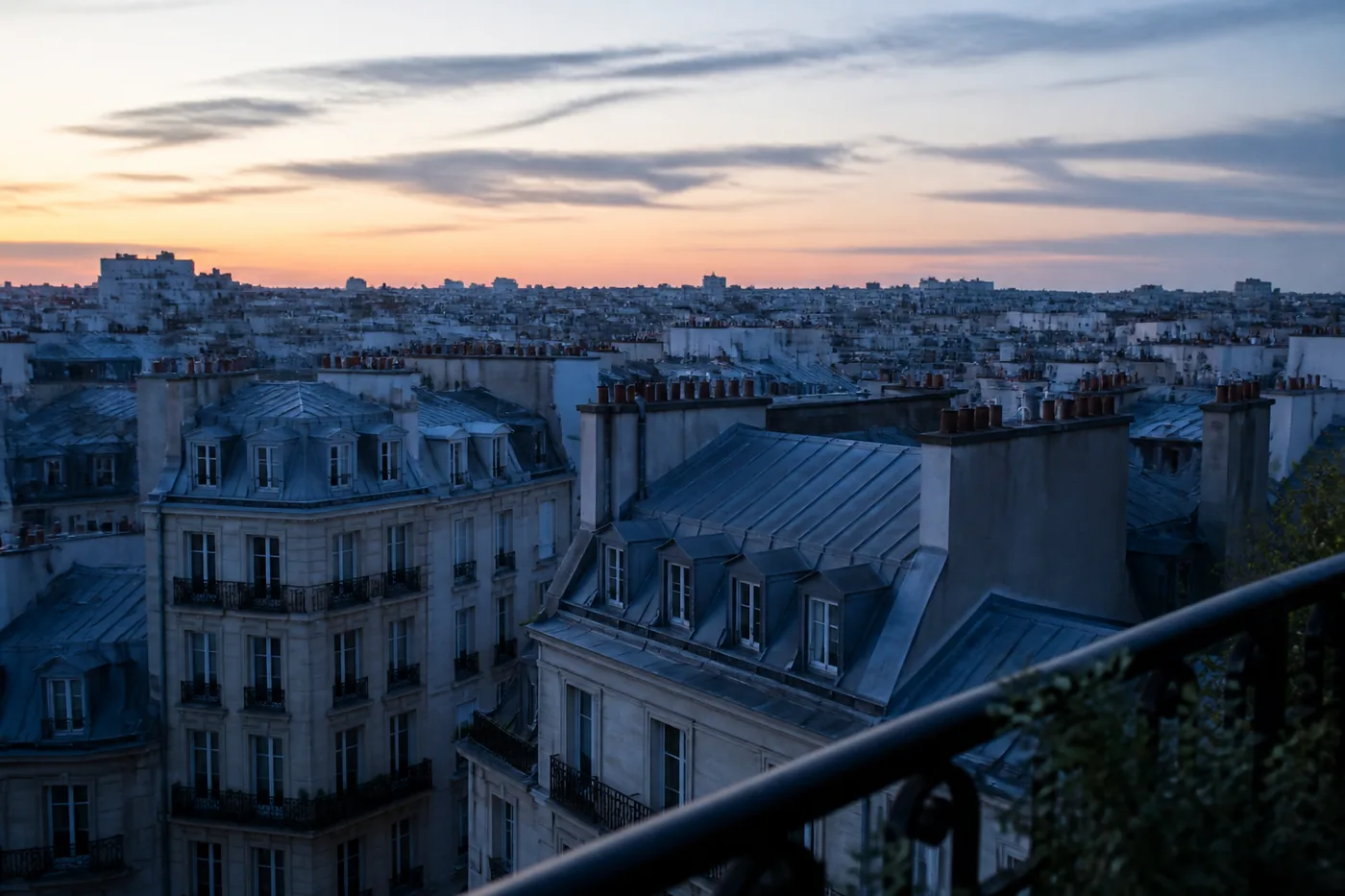 Toits de Paris au matin