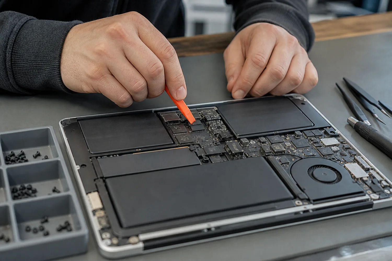 Déconnexion précise d’une batterie d’ordinateur