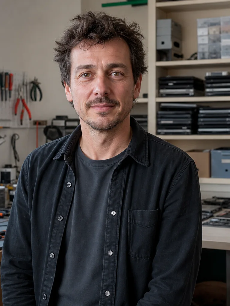 Julien Morel, réparateur informatique