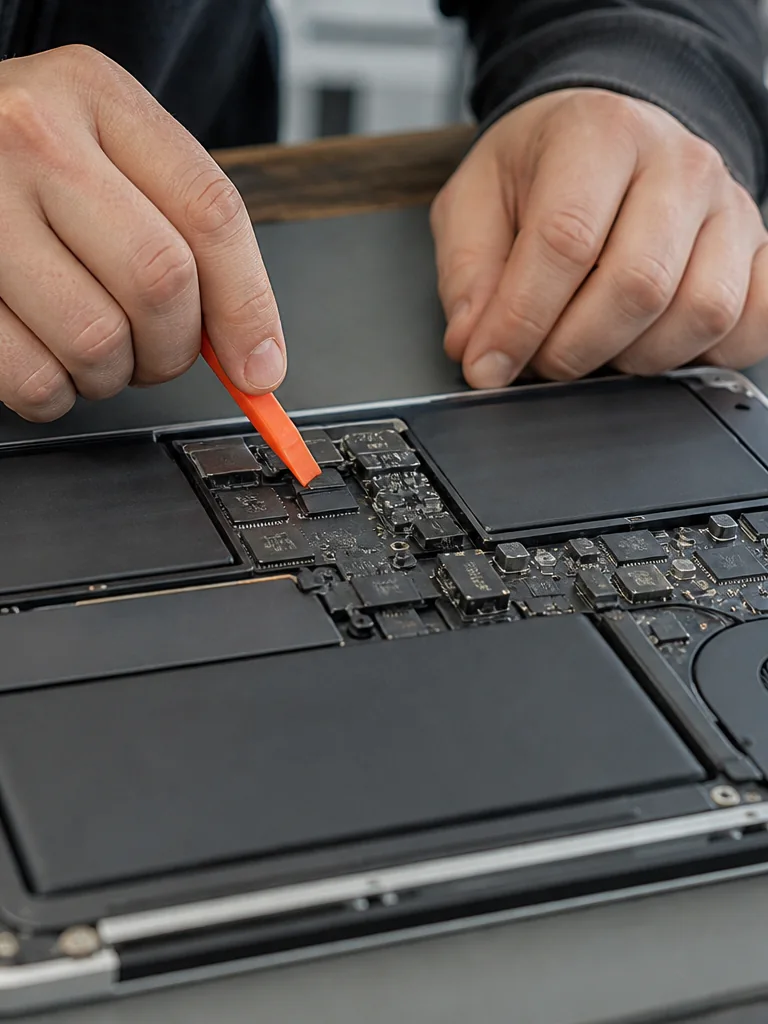 Ordinateur portable ouvert