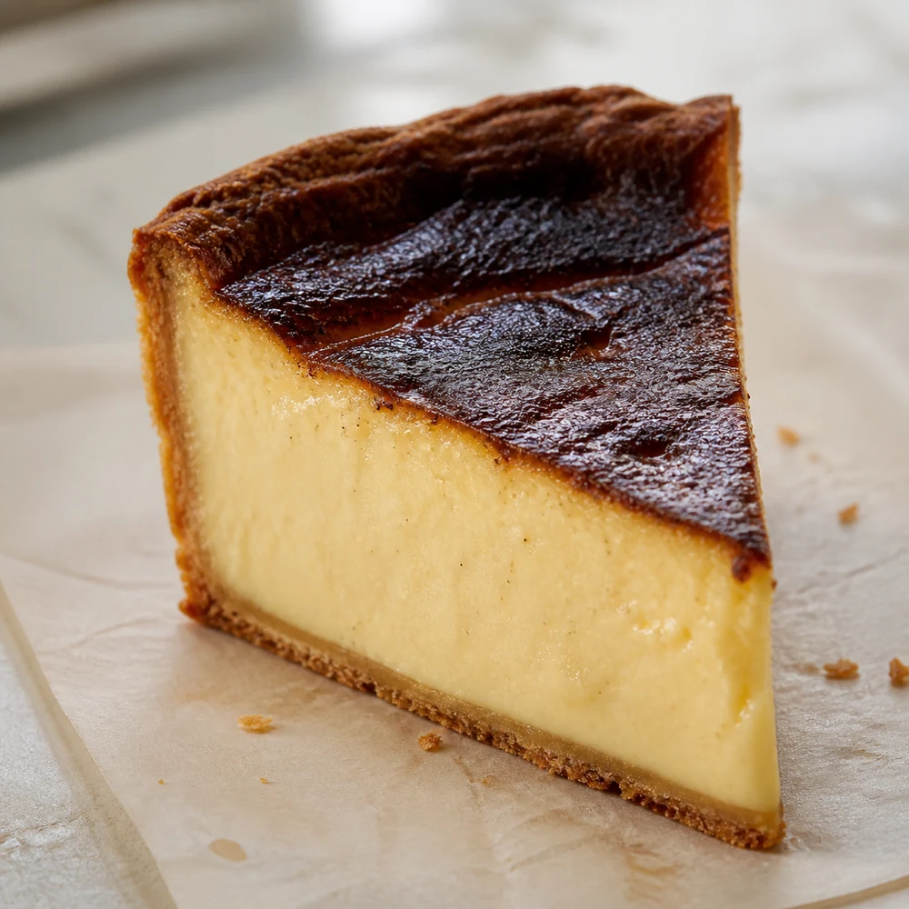 Part de flan vanille
