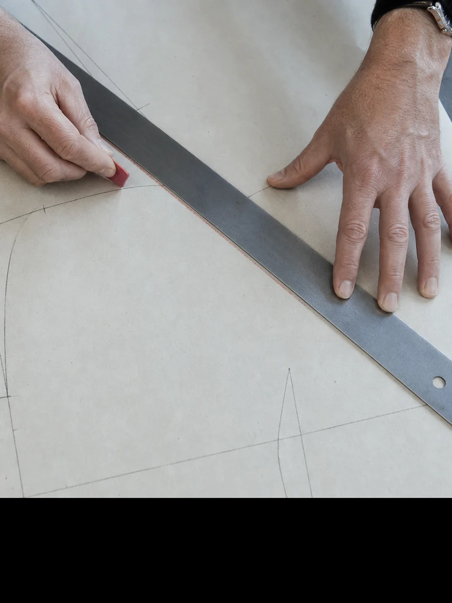 Repères de mesures sur un patron