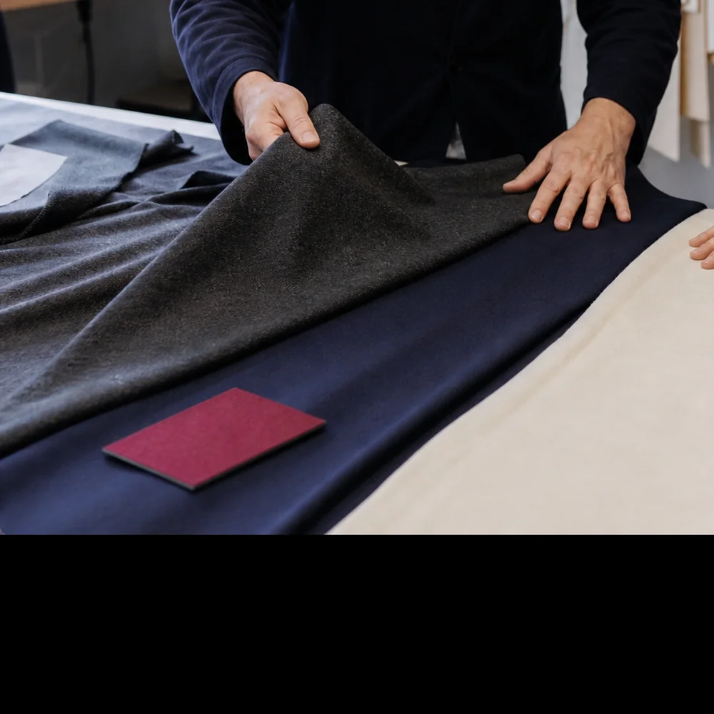 Laine marine pour veste