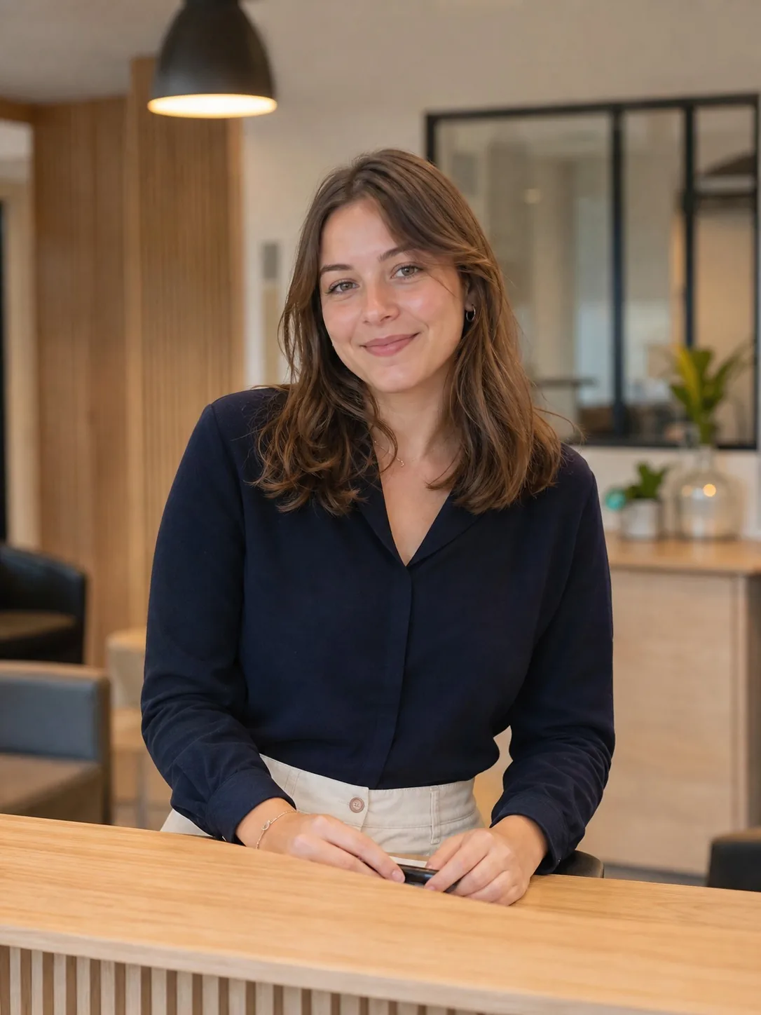 Portrait d'Inès, responsable de l'accueil et des plannings