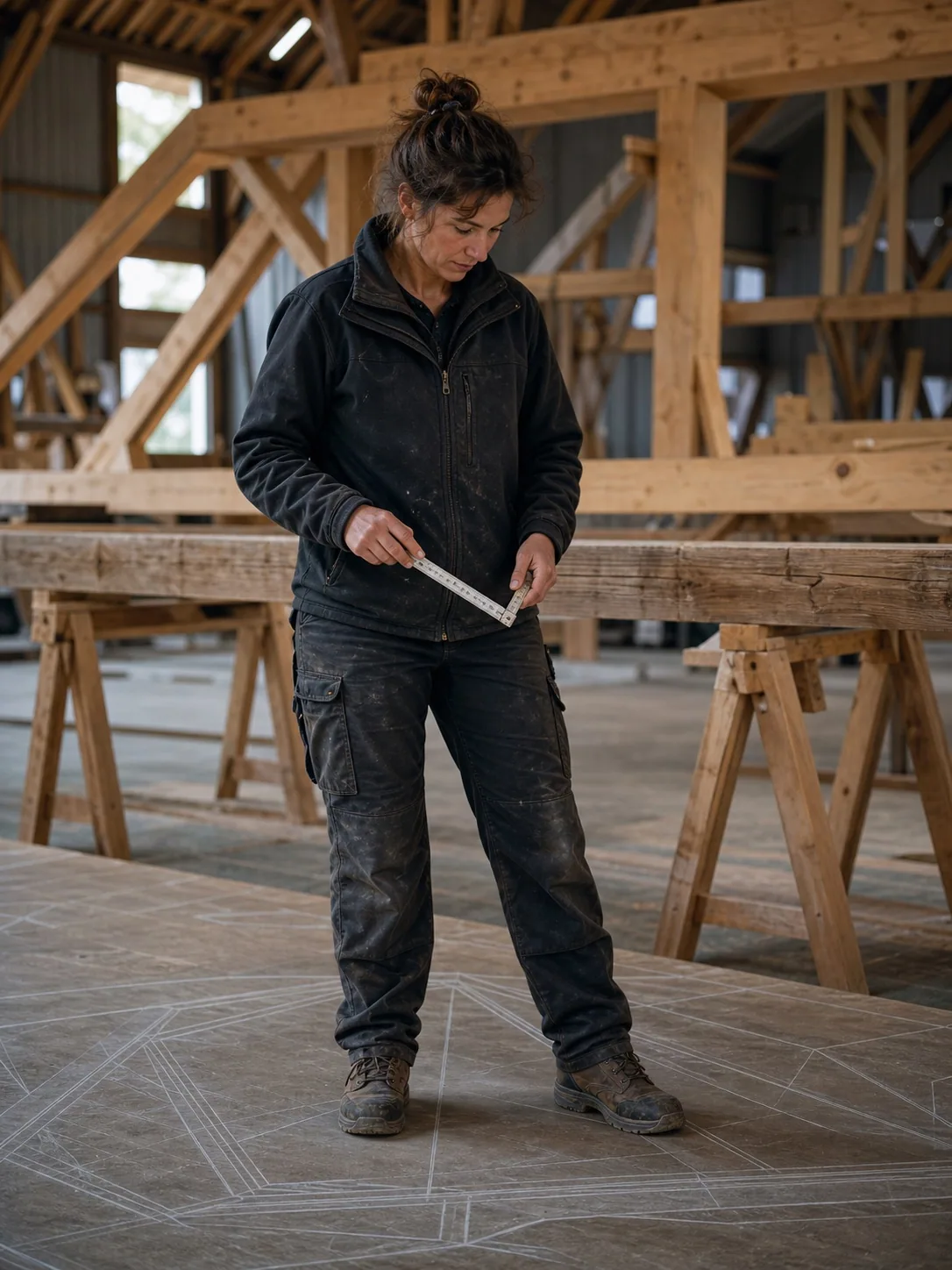 Claire Martin, charpentière et gérante
