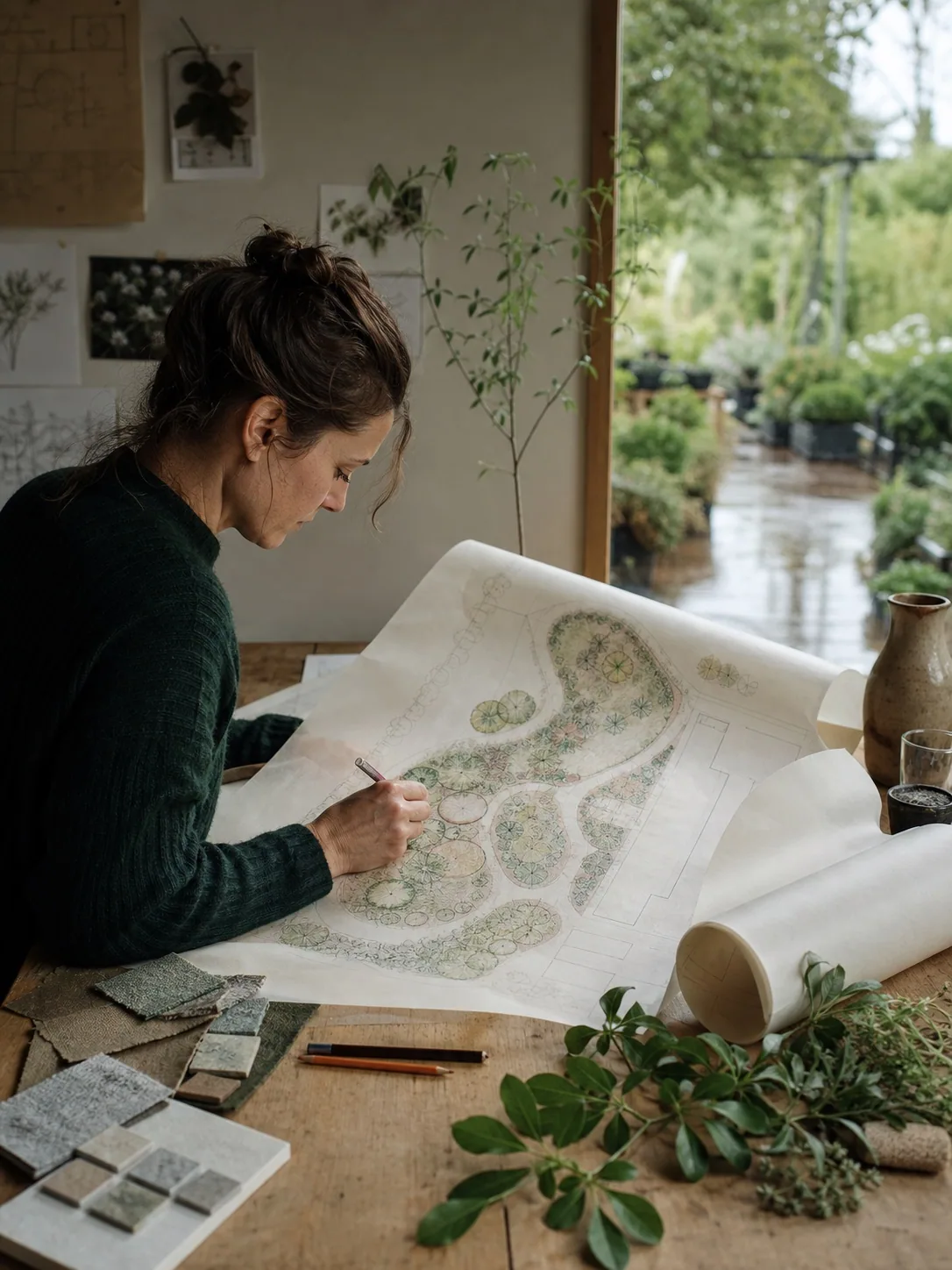 Conception de jardin par un paysagiste à Angers
