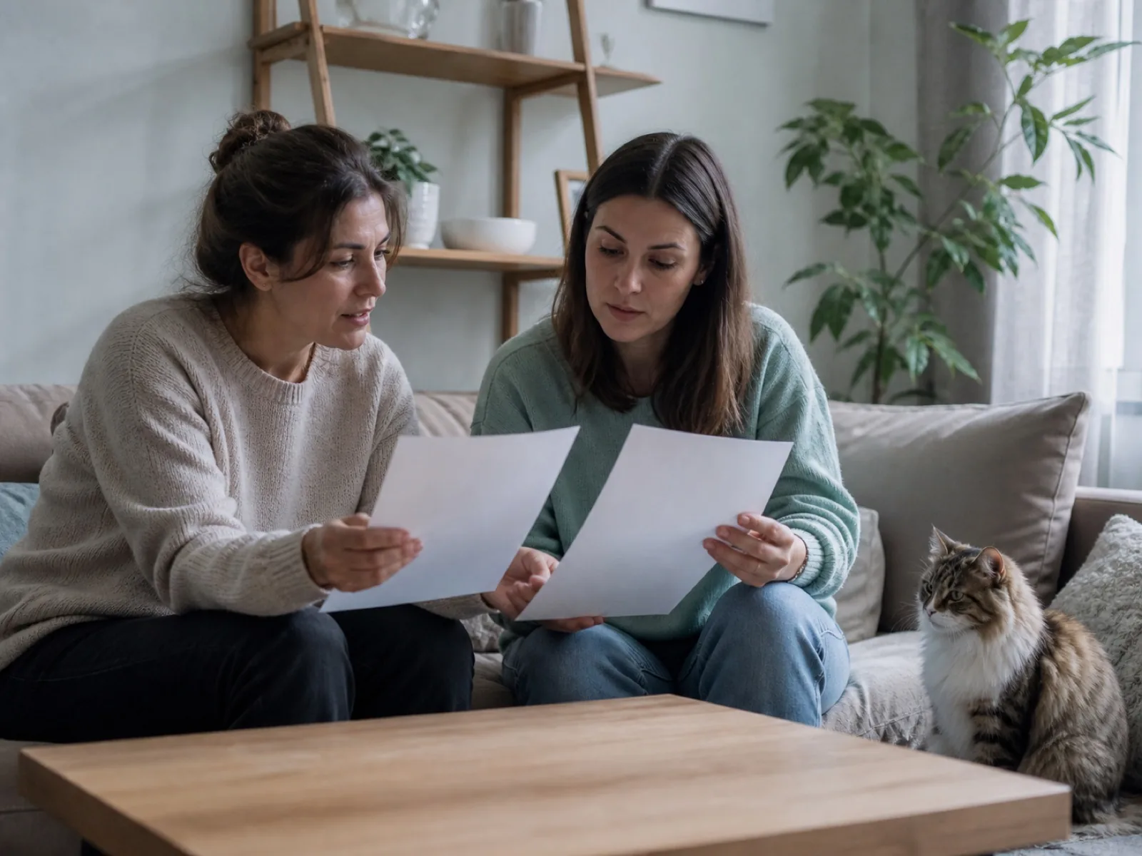 Échange au domicile avant une mission