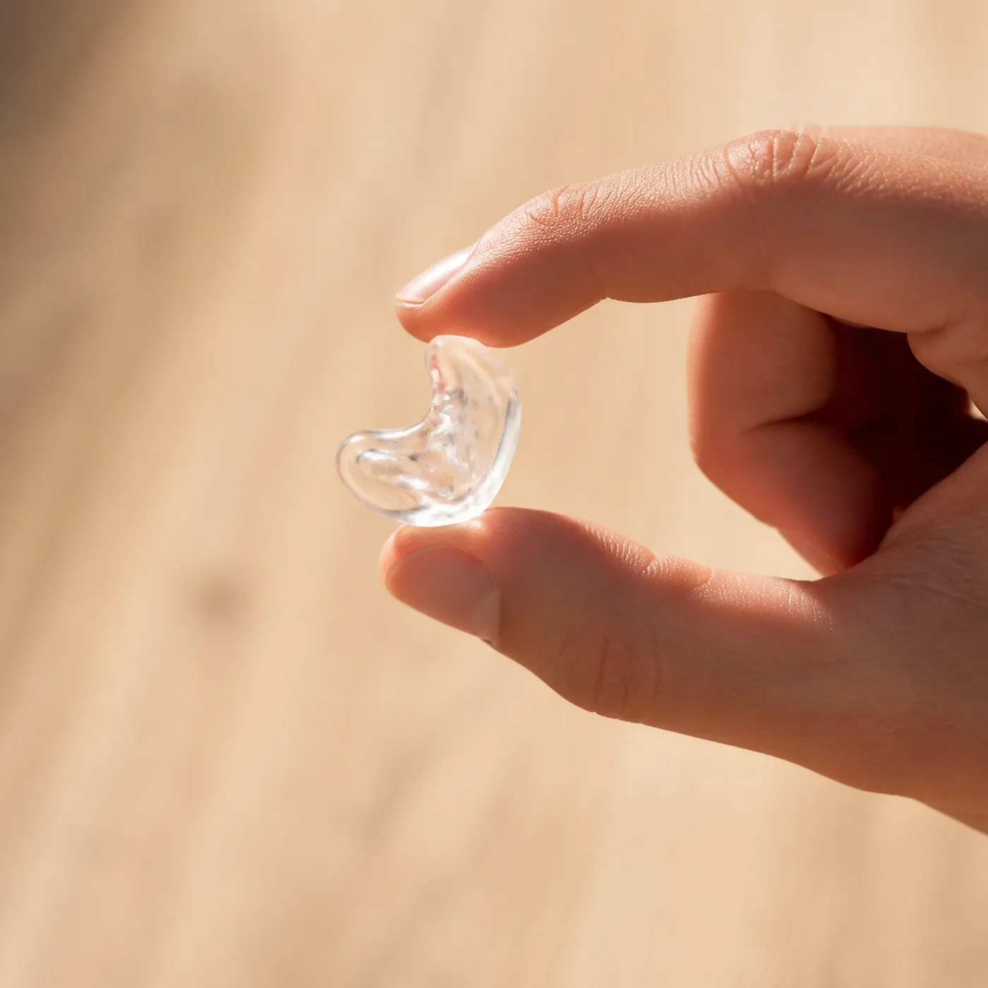 Un embout sur mesure translucide