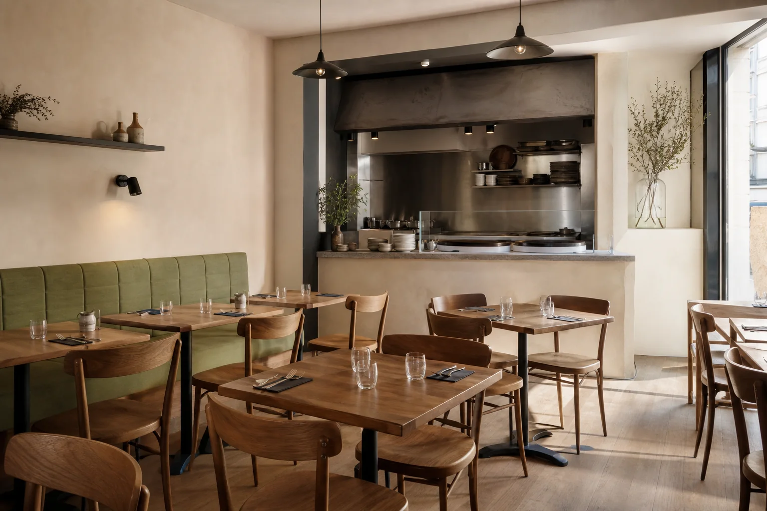 Réserver une table à la crêperie