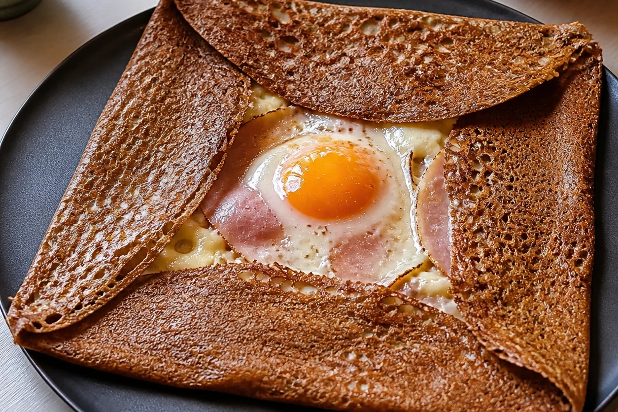 Galette complète en cuisson