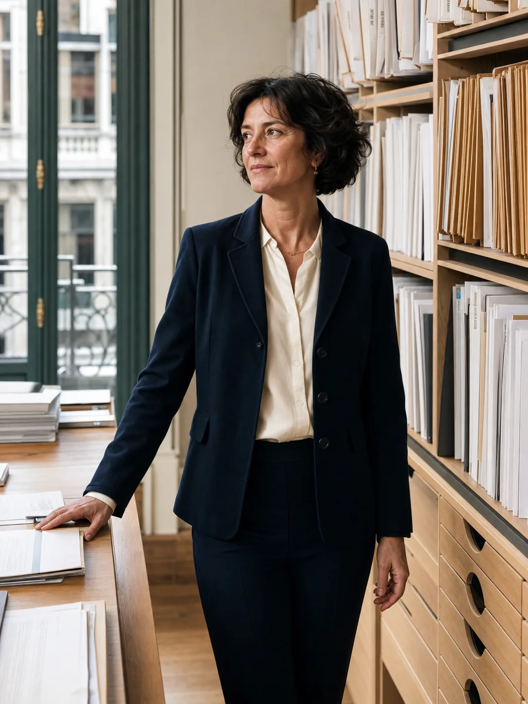 Portrait de la directrice fictive de Vantaux Immobilier
