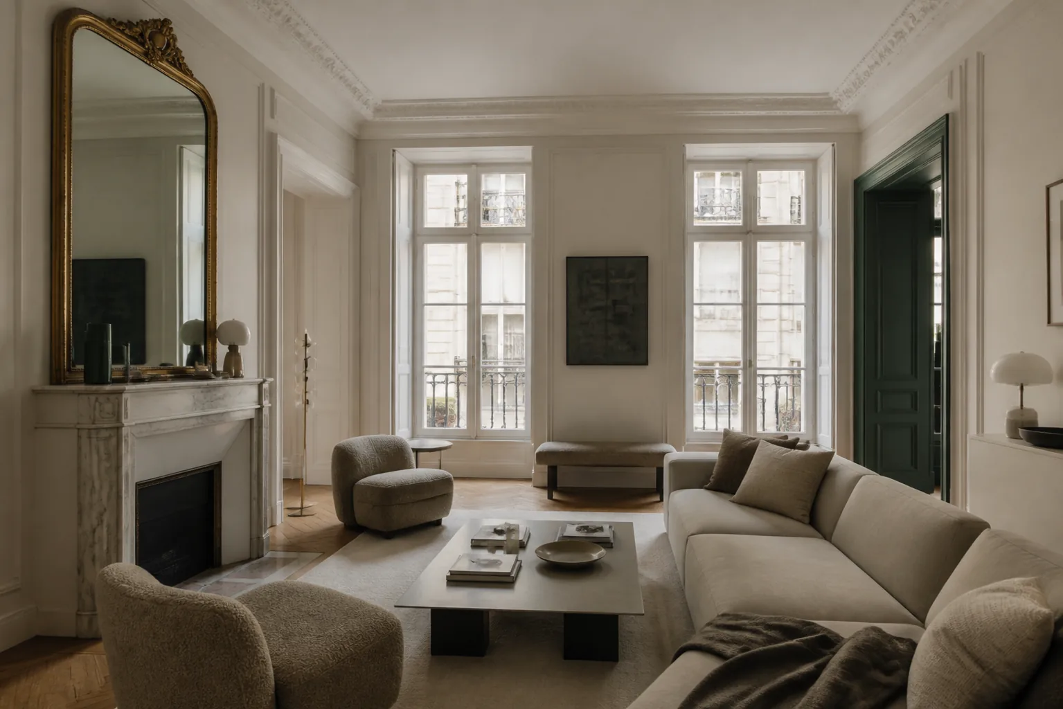 Salon d'un appartement bourgeois aux Brotteaux