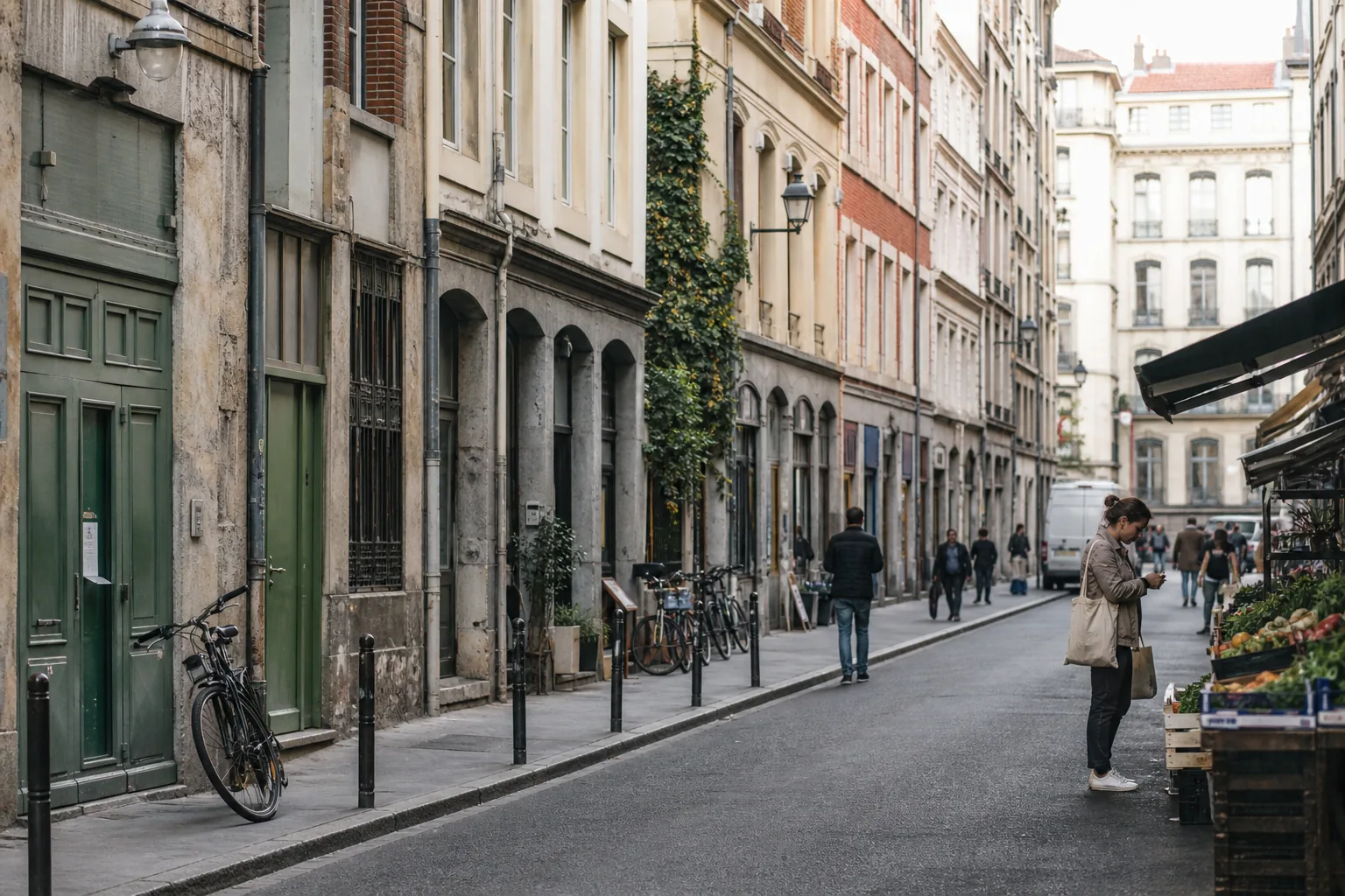 Rue du quartier Saxe-Gambetta
